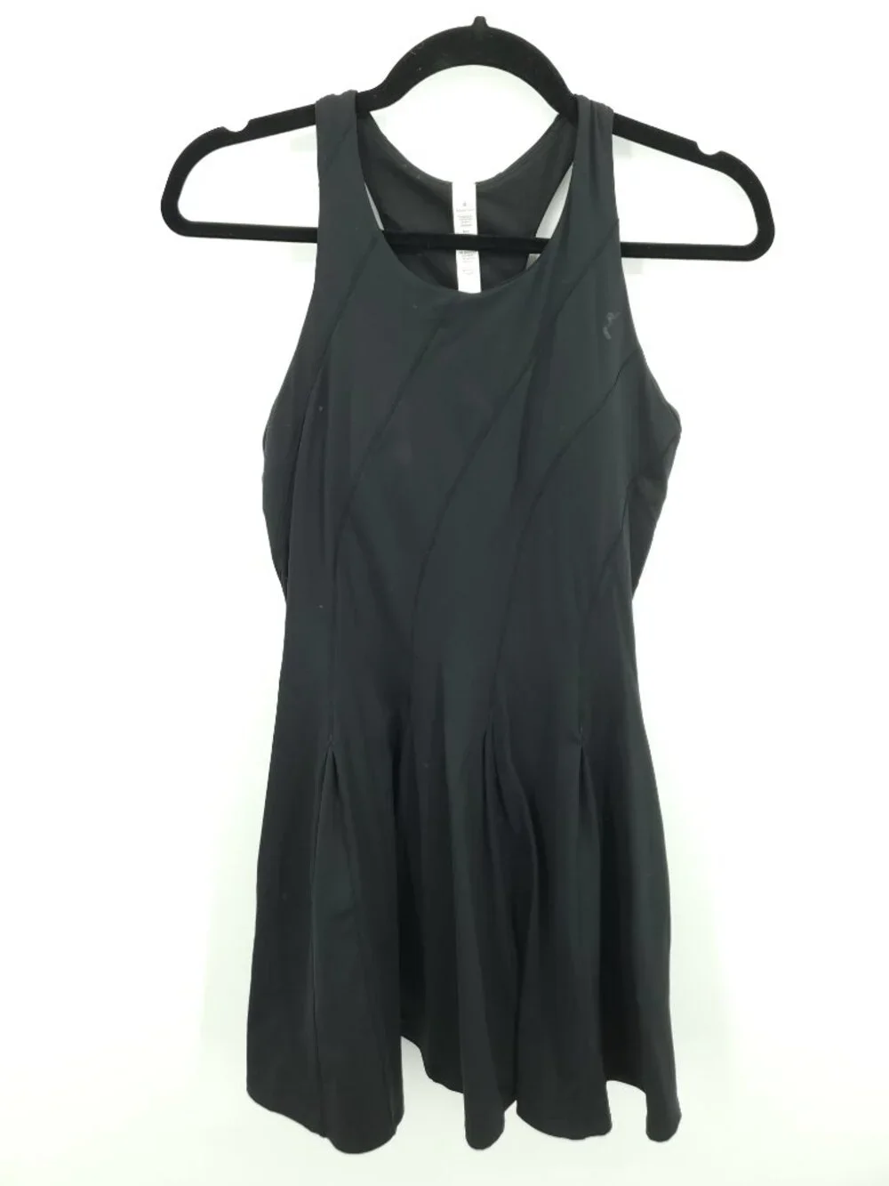 Lululemon Court Crush Tennis Dress 8 Black